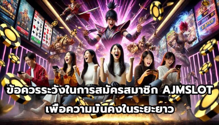 ข้อควรระวังในการสมัครสมาชิก AJMSLOT เพื่อความมั่นคงในระยะยาว-11